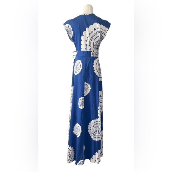 MALIHINI HAWAII Maxi Dress vintage ,designer collection 100% Cotton, adjustable - Picture 6 of 10